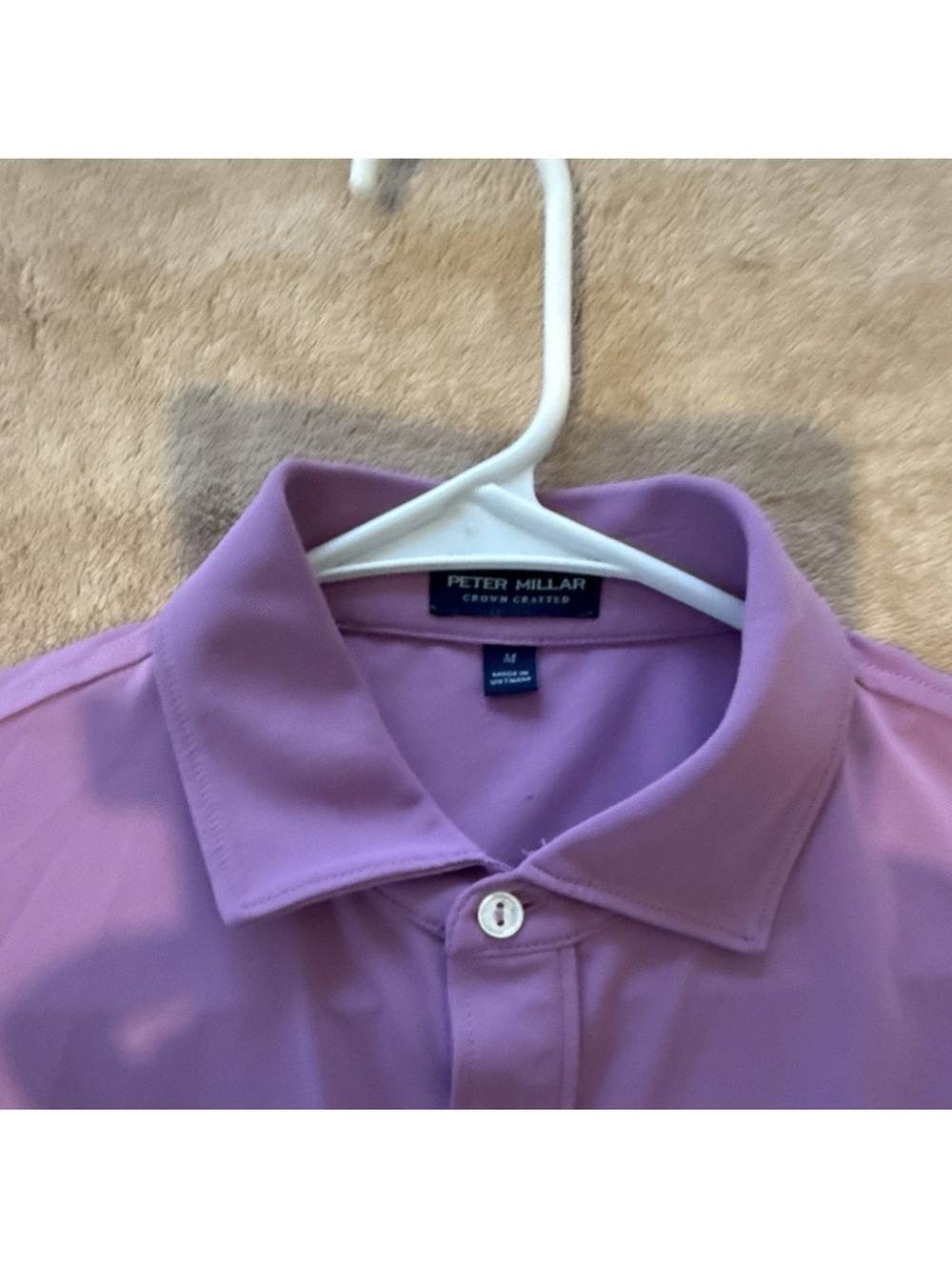 Peter Millar Lavender Short-Sleeve Performance Polo